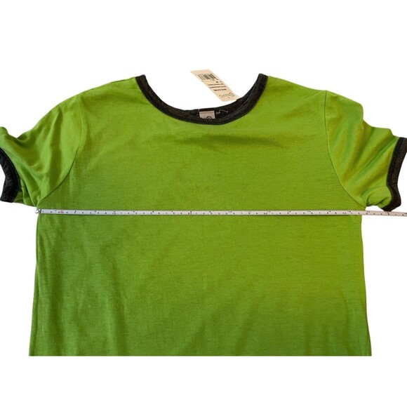 NWT 4Ward Clothing Women's Reversible Short-Sleeve T-Shirt Top Size S Gray Green - Picture 4 of 7